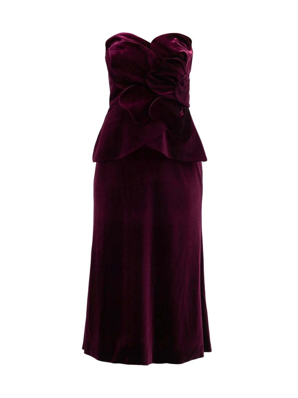 Women's Kelsey Sculpted Velvet Midi Dress Women's Kelsey Sculpted Velvet Midi Dress