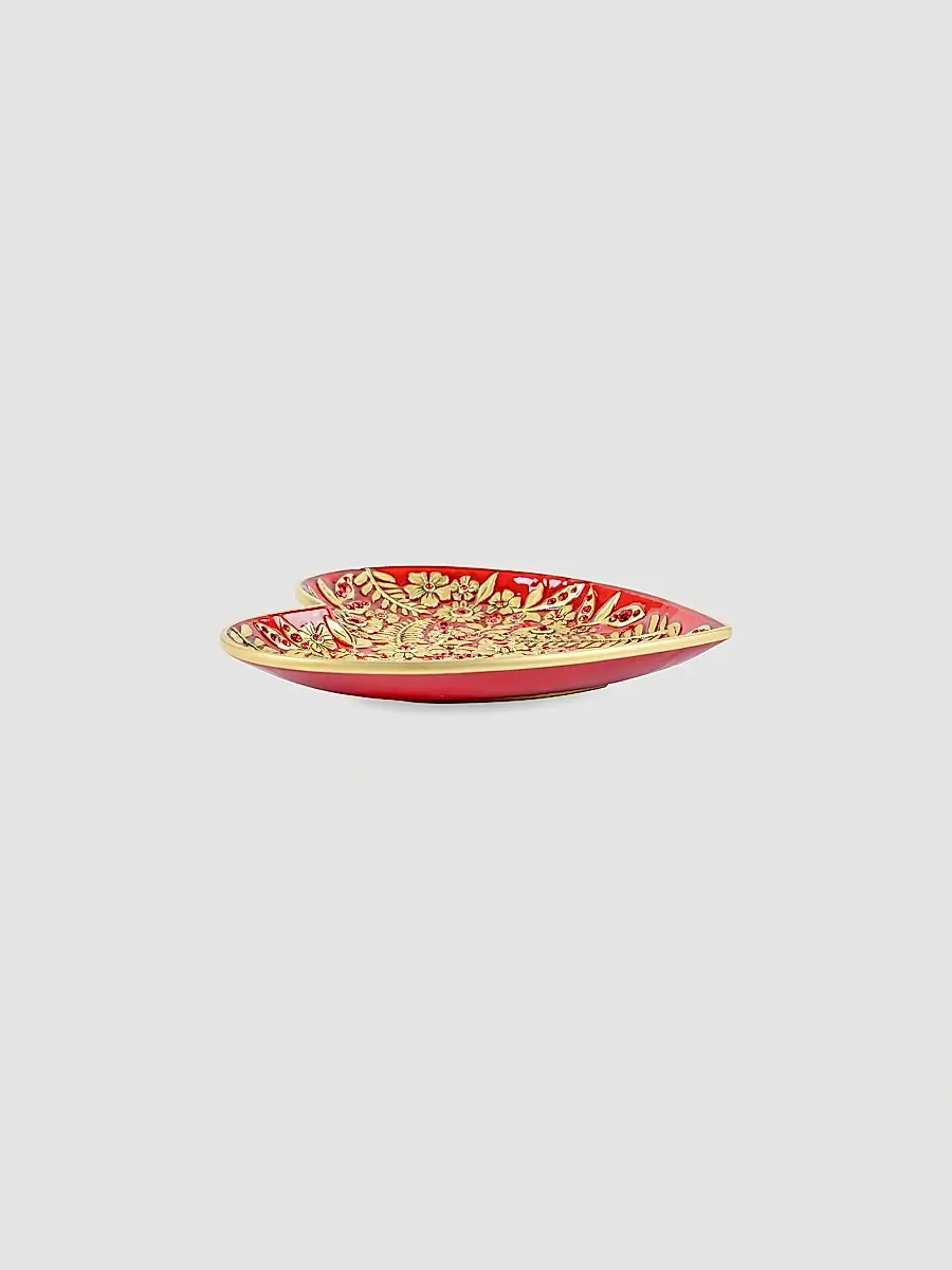 Jay Strongwater Aria Floral Heart Catchall Tray | Thumbnail 5
