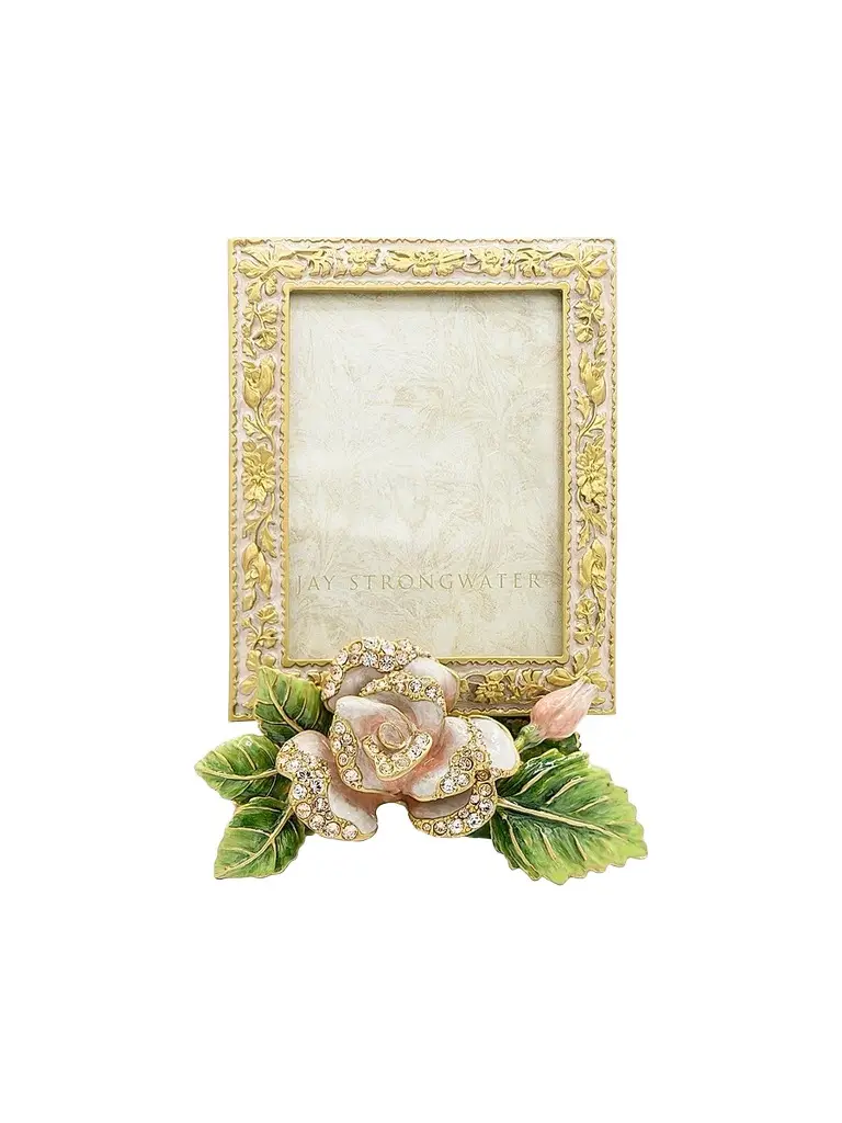 Jay Strongwater Kaylee 3" x 4" Rose Frame
