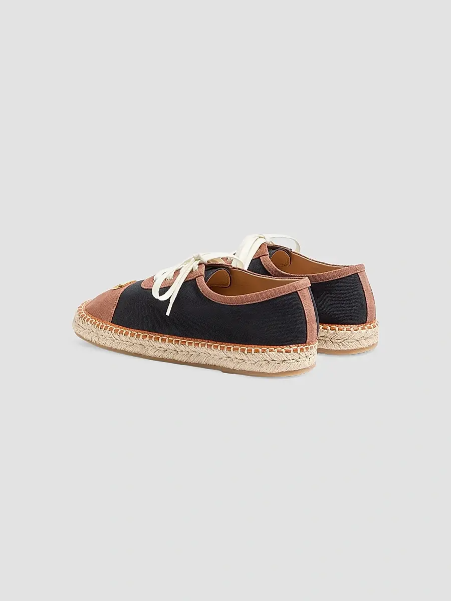 Valentino Men's Palm Avenue Espadrilles Sneakers in Canvas - Black | Thumbnail 3 Valentino Men's Palm Avenue Espadrilles Sneakers in Canvas - Black | Thumbnail 3