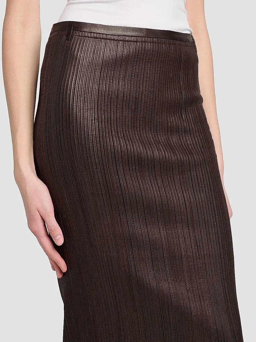 Tom Ford Women's Leather Pencil Midi Skirt | Thumbnail 6 Tom Ford Women's Leather Pencil Midi Skirt | Thumbnail 6
