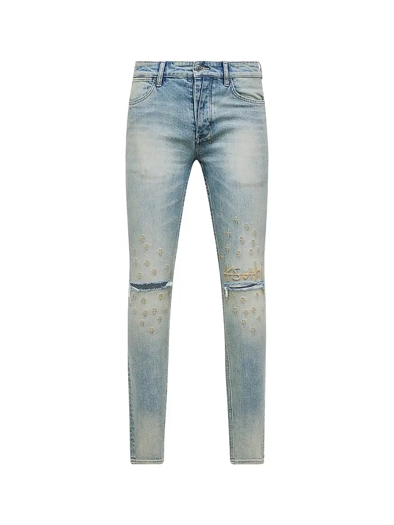 Ksubi Men's Van Winkle Astral Grid Skinny Jeans | Image 1 Ksubi Men's Van Winkle Astral Grid Skinny Jeans | Image 1