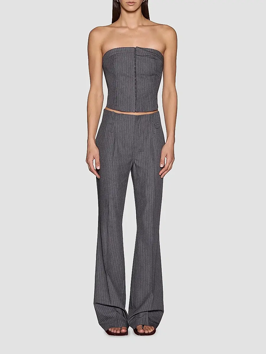 Ksubi Women's Mondrian Pinstripe Bustier Top | Thumbnail 2 Ksubi Women's Mondrian Pinstripe Bustier Top | Thumbnail 2