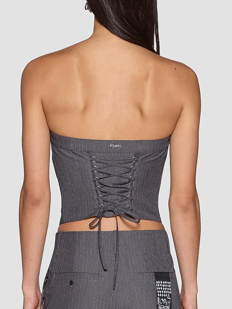 Ksubi Women's Mondrian Pinstripe Bustier Top | Thumbnail 3 Ksubi Women's Mondrian Pinstripe Bustier Top | Thumbnail 3