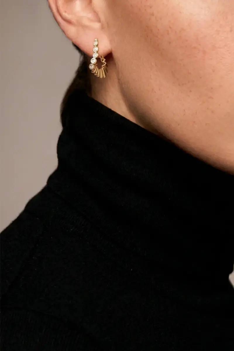 MAISON MARCELLE Diamond Serti Clos Earrings | Thumbnail 2 MAISON MARCELLE Diamond Serti Clos Earrings | Thumbnail 2