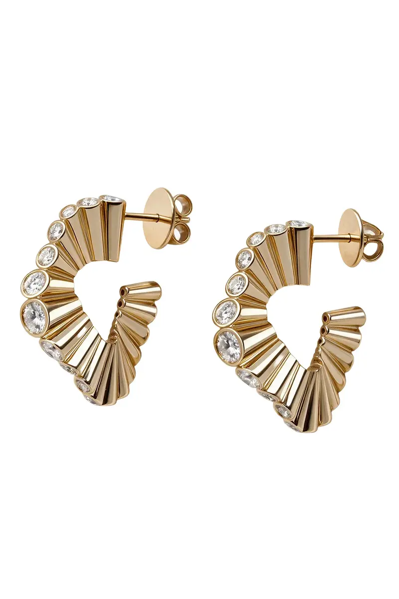 MAISON MARCELLE Diamond Serti Clos Earrings | Thumbnail 3 MAISON MARCELLE Diamond Serti Clos Earrings | Thumbnail 3