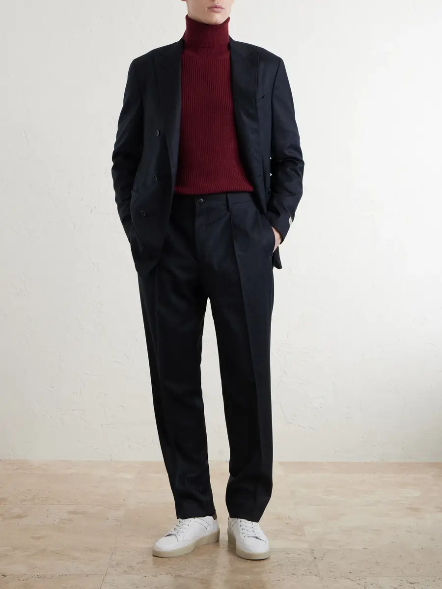 Canali Straight-Leg Wool Trousers - Men | Thumbnail 2 Canali Straight-Leg Wool Trousers - Men | Thumbnail 2