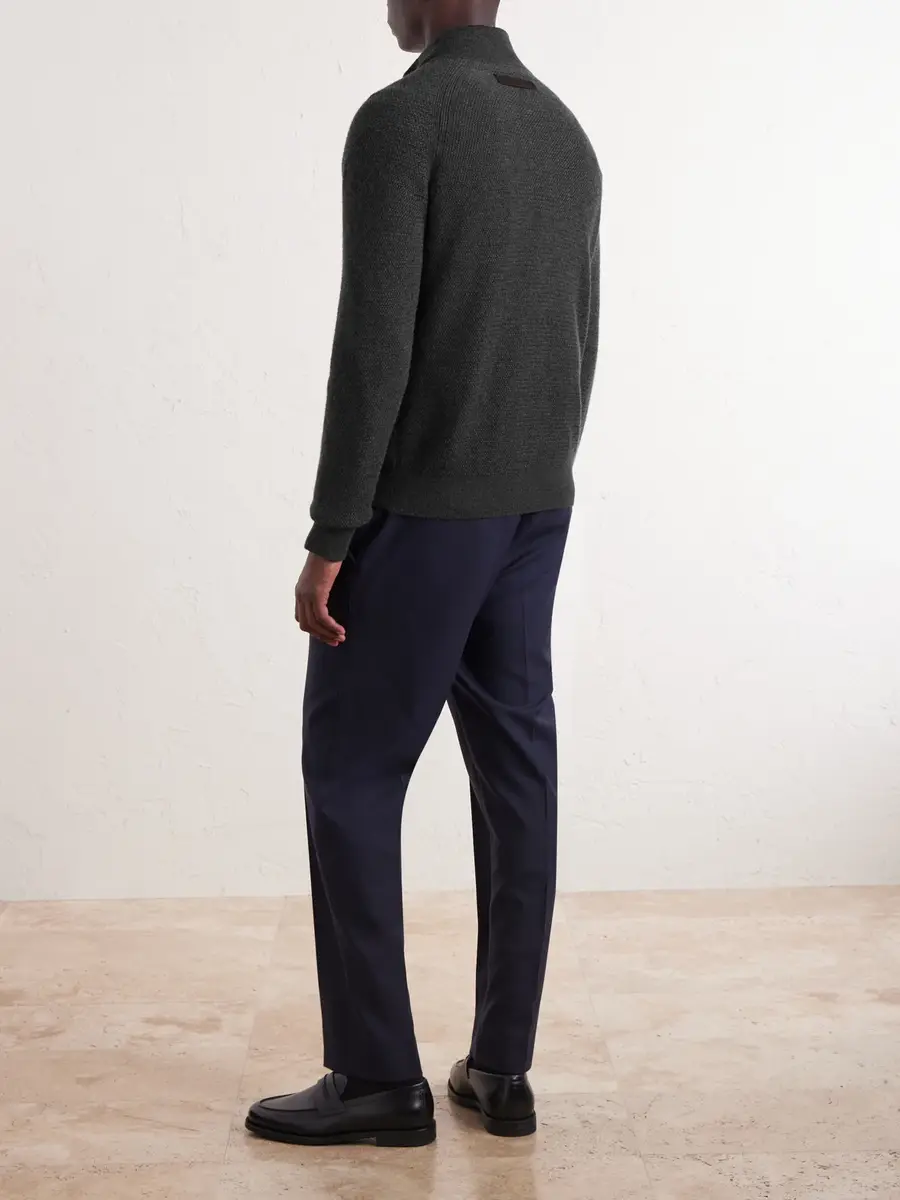 Zegna Oasi Cashmere Half-Zip Sweater - Men | Thumbnail 4 Zegna Oasi Cashmere Half-Zip Sweater - Men | Thumbnail 4