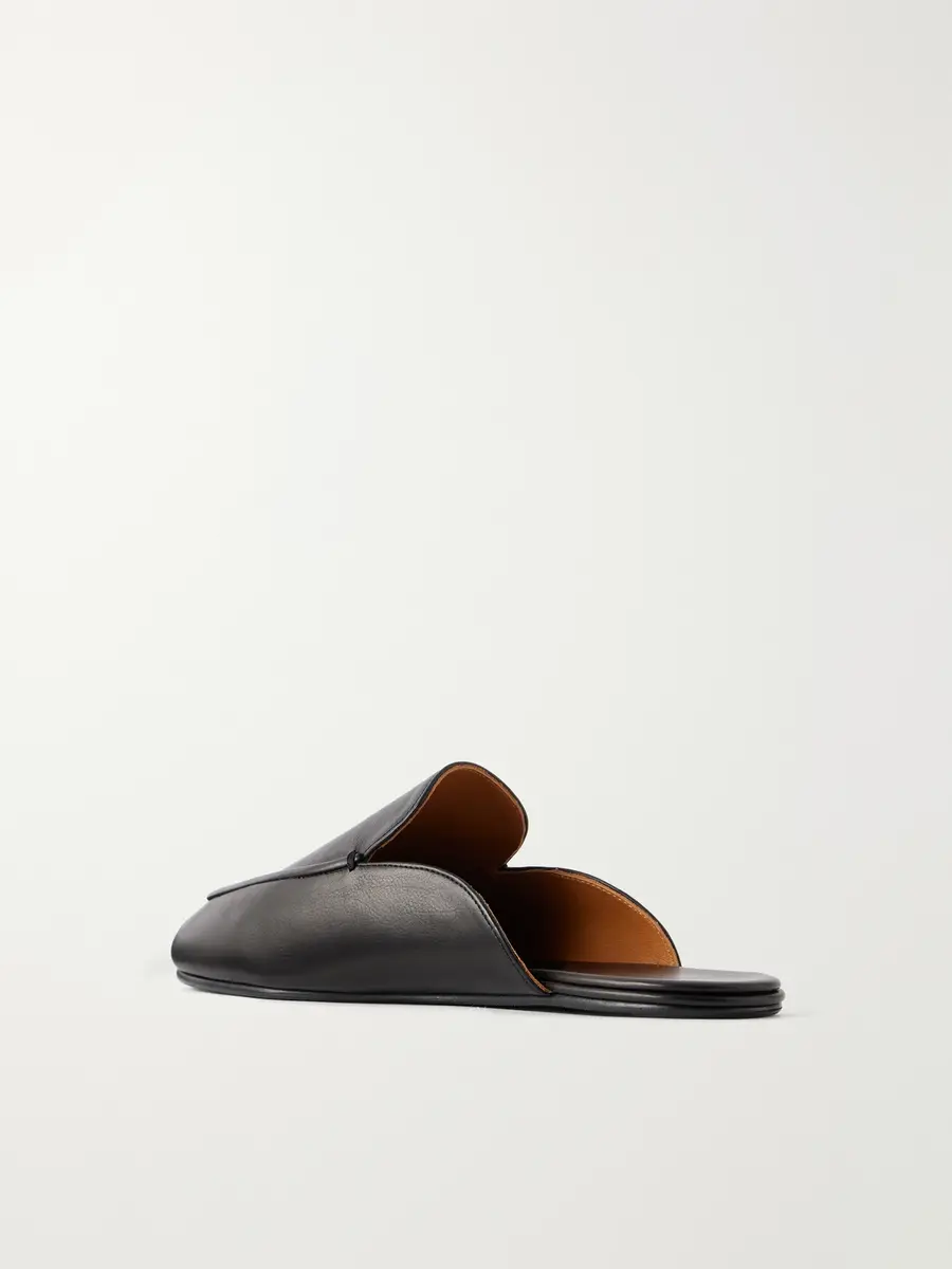 Auralee Leather Slippers - Men | Thumbnail 4 Auralee Leather Slippers - Men | Thumbnail 4