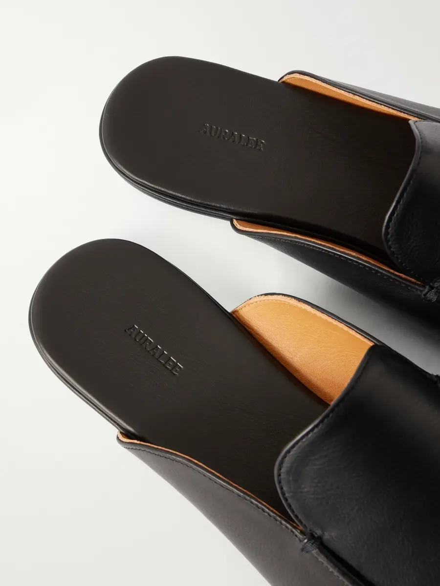 Auralee Leather Slippers - Men | Thumbnail 5 Auralee Leather Slippers - Men | Thumbnail 5