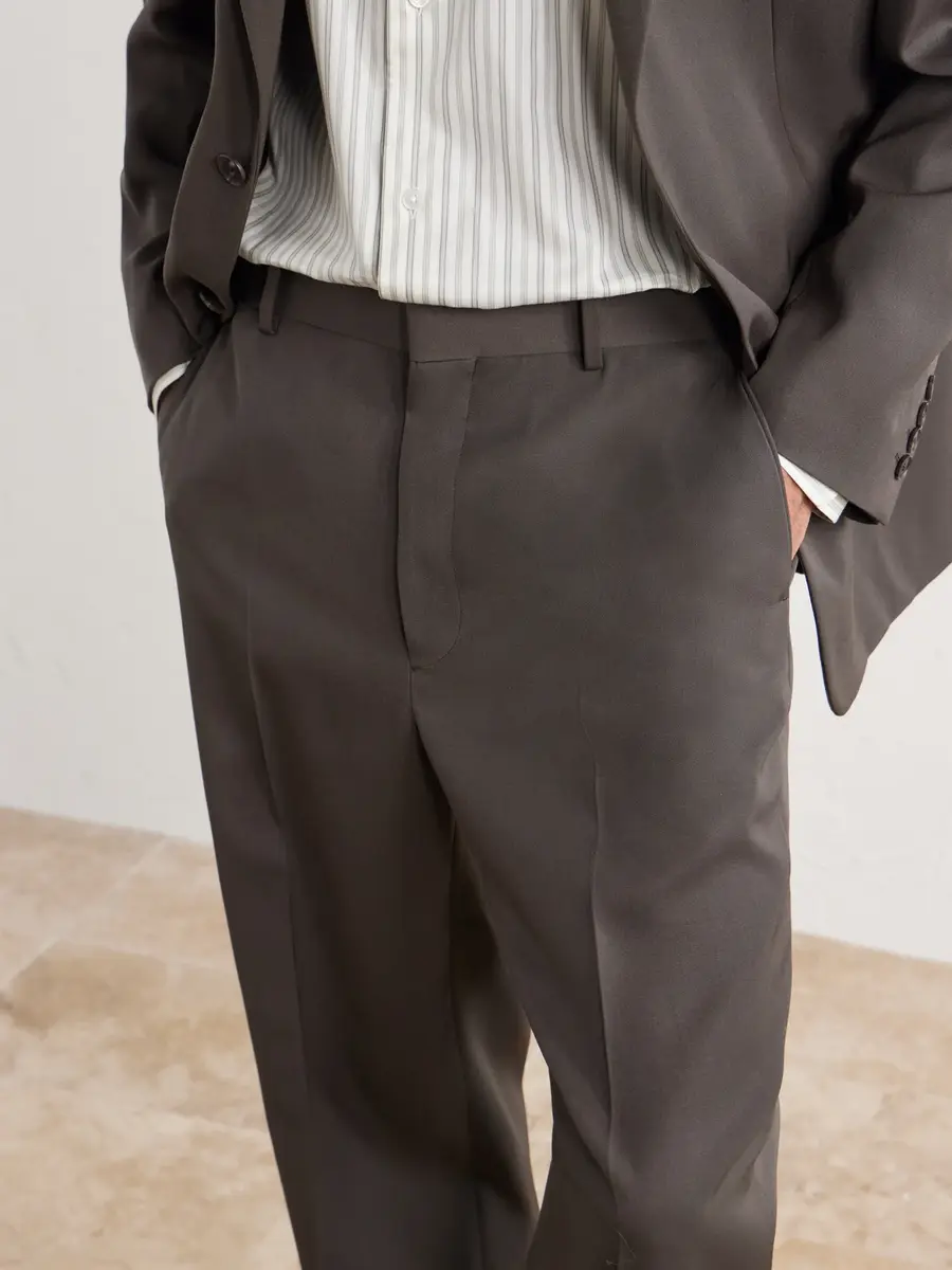 Auralee Straight-Leg Wool-Gabardine Trousers - Men | Thumbnail 6 Auralee Straight-Leg Wool-Gabardine Trousers - Men | Thumbnail 6