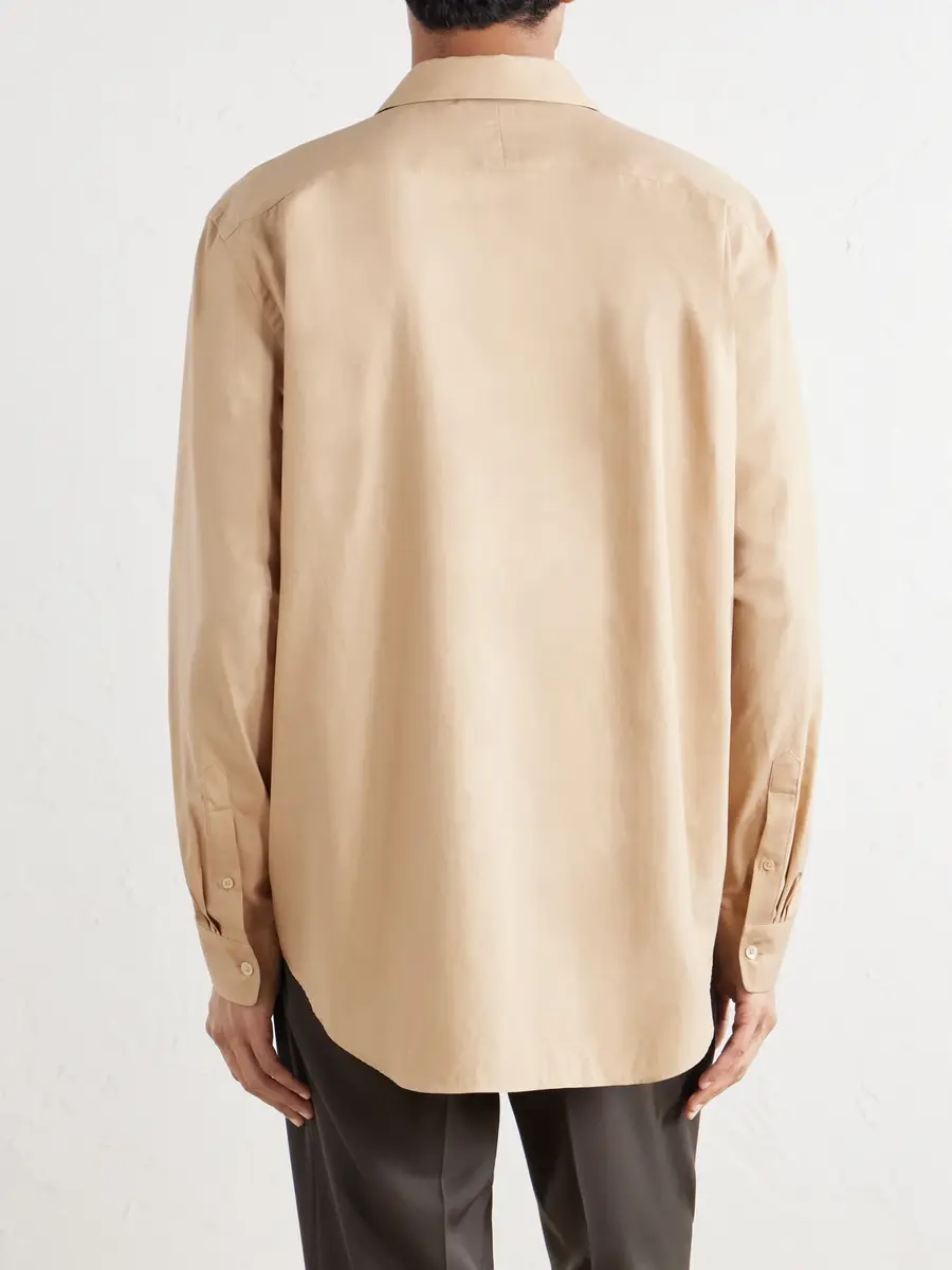 Auralee Finx Cotton-Poplin Shirt - Men | Thumbnail 4