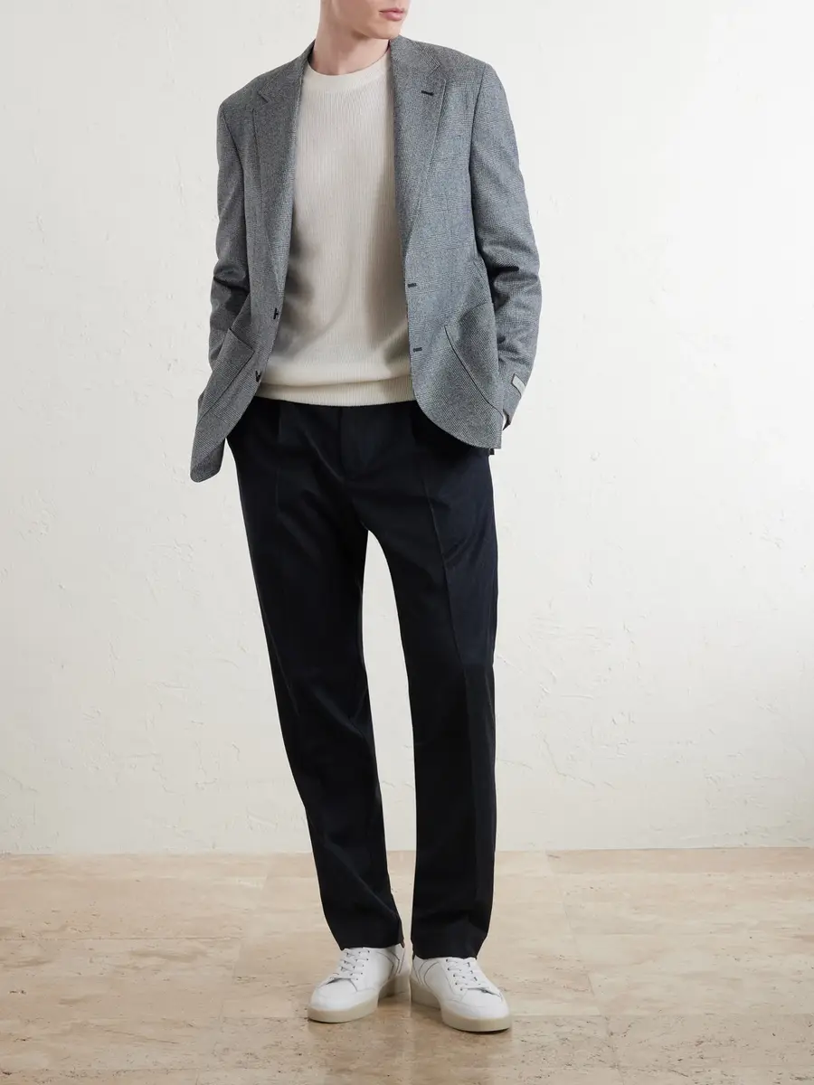 Canali Wool and Cashmere-Blend Sweater - Men | Thumbnail 2 Canali Wool and Cashmere-Blend Sweater - Men | Thumbnail 2