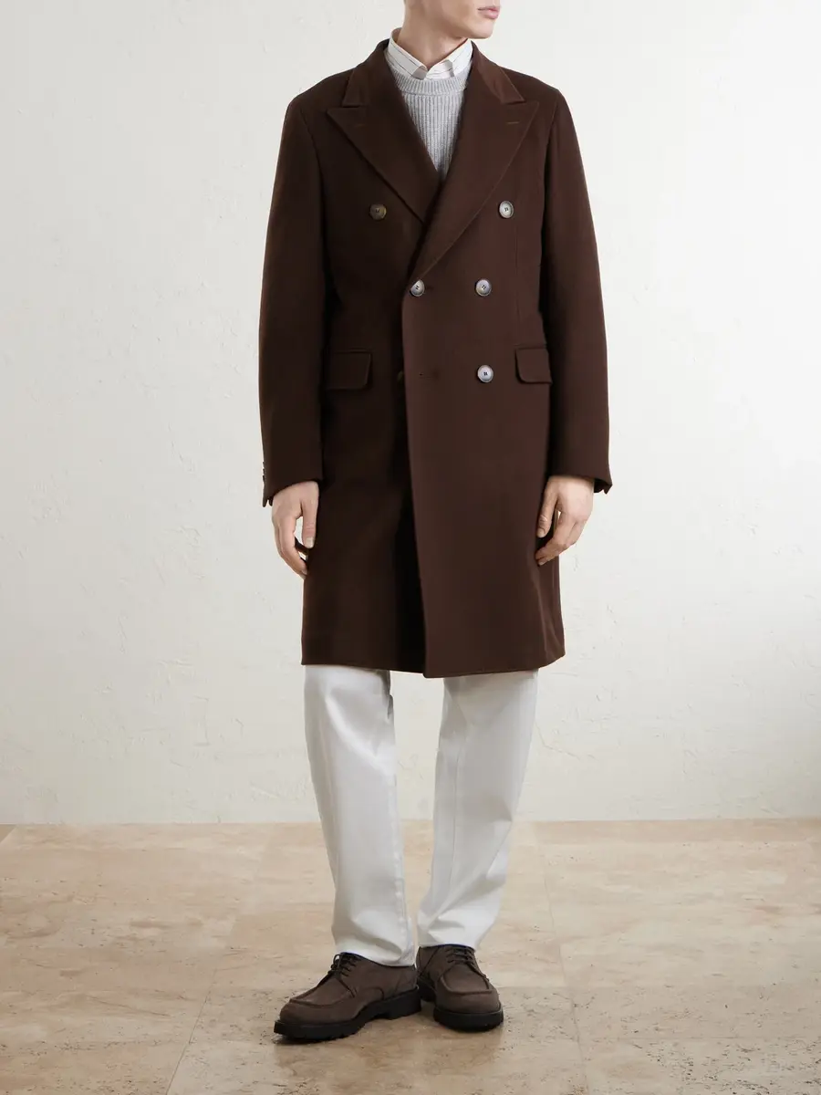 Canali Wool and Cashmere-Blend Coat - Men | Thumbnail 3