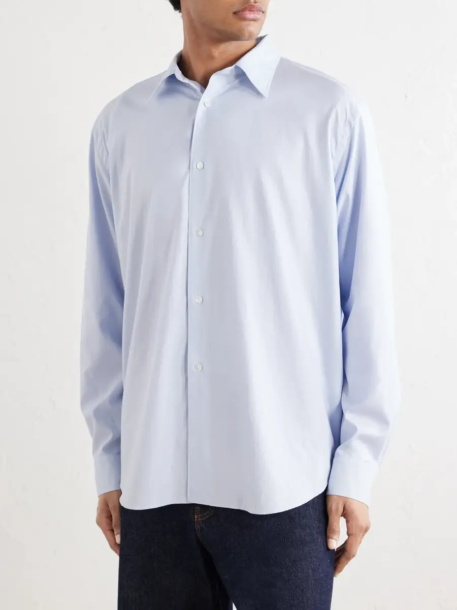 Auralee Finx Cotton-Poplin Shirt - Men | Thumbnail 3 Auralee Finx Cotton-Poplin Shirt - Men | Thumbnail 3