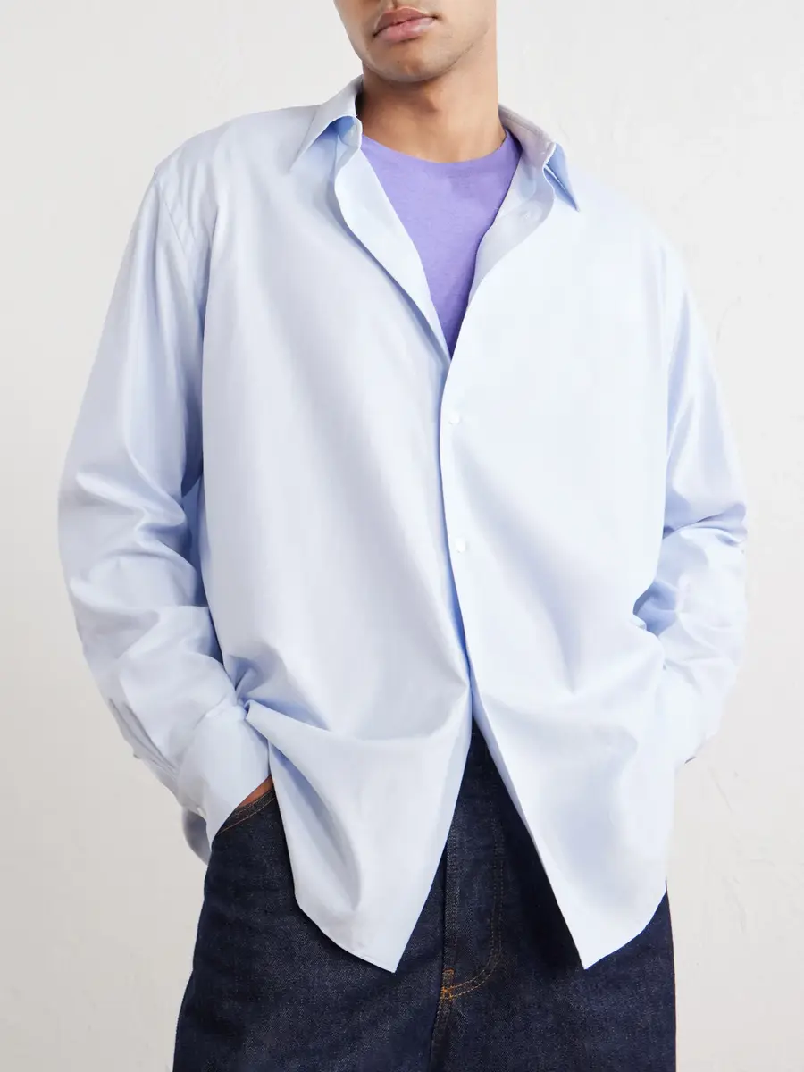 Auralee Finx Cotton-Poplin Shirt - Men | Thumbnail 5 Auralee Finx Cotton-Poplin Shirt - Men | Thumbnail 5