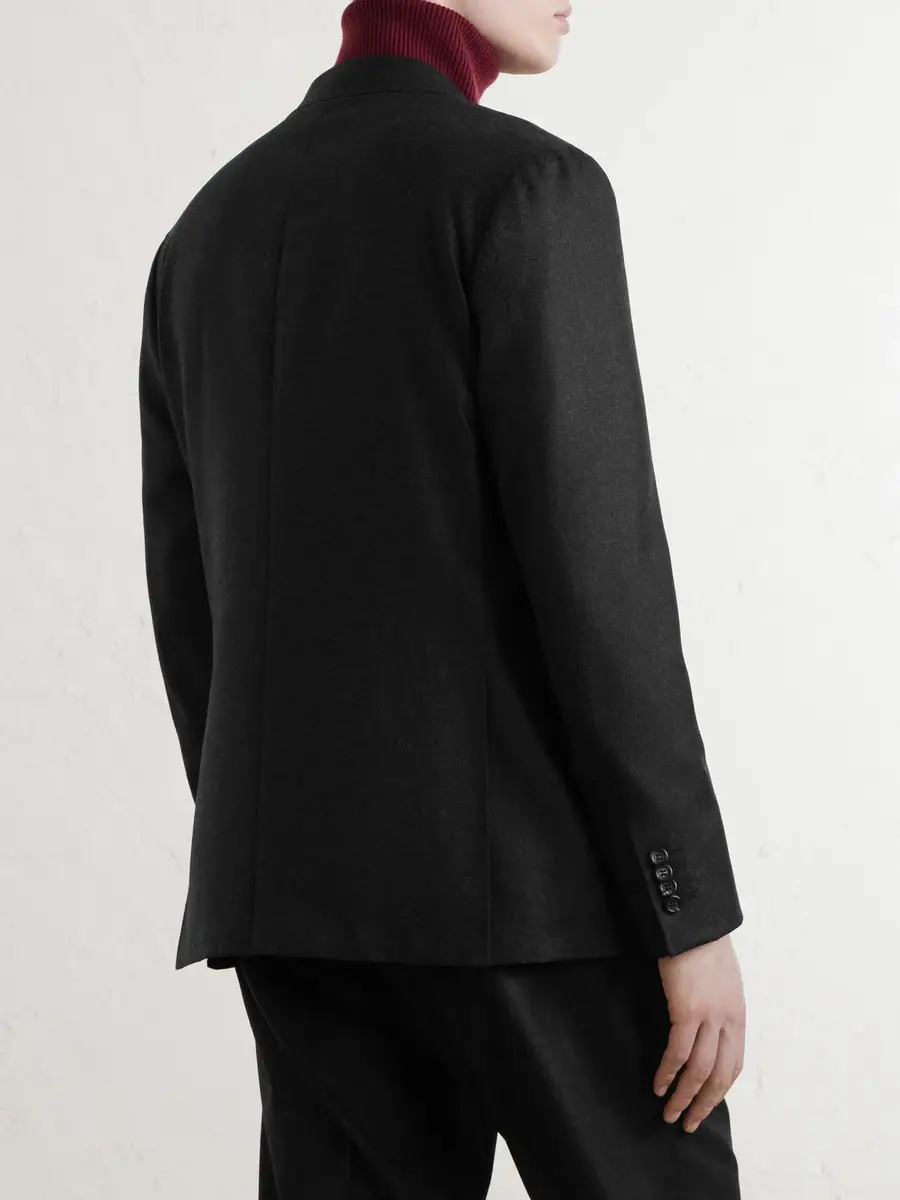 Canali Kei Double-Breasted Wool Blazer - Men | Thumbnail 4