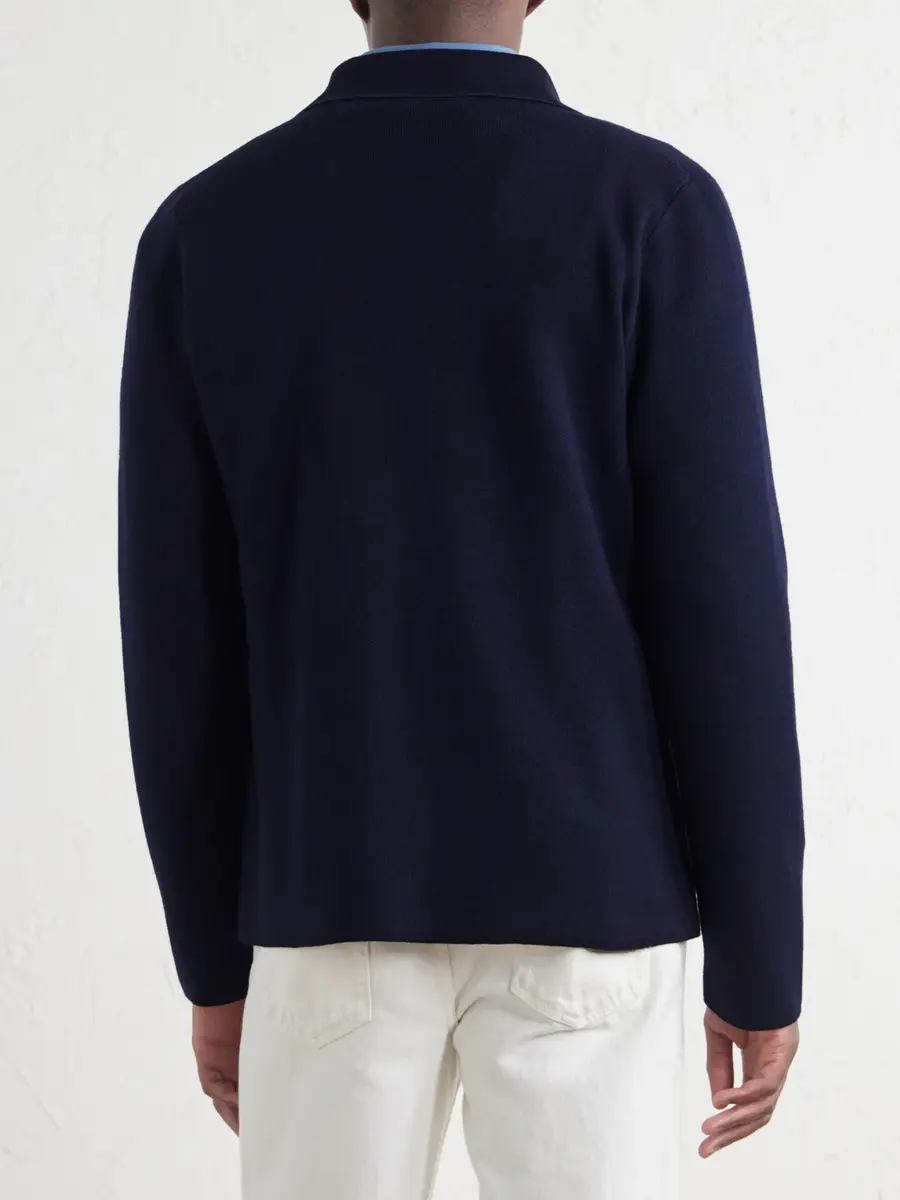 Inis Meáin Pub Merino Wool, Cotton and Cashmere-Blend Cardigan - Men | Thumbnail 4