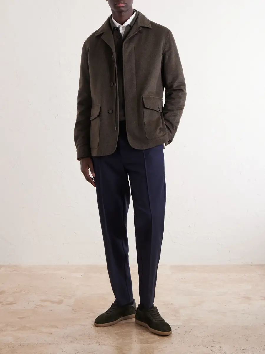 Zegna Oasi Herringbone Cashmere Coat - Men | Thumbnail 2 Zegna Oasi Herringbone Cashmere Coat - Men | Thumbnail 2