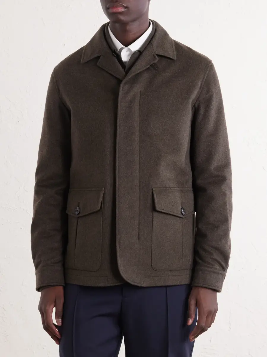 Zegna Oasi Herringbone Cashmere Coat - Men | Thumbnail 3 Zegna Oasi Herringbone Cashmere Coat - Men | Thumbnail 3