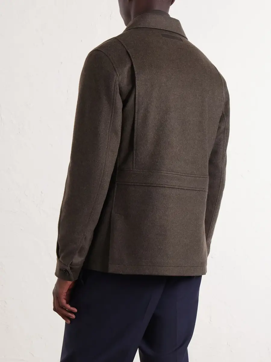 Zegna Oasi Herringbone Cashmere Coat - Men | Thumbnail 4 Zegna Oasi Herringbone Cashmere Coat - Men | Thumbnail 4