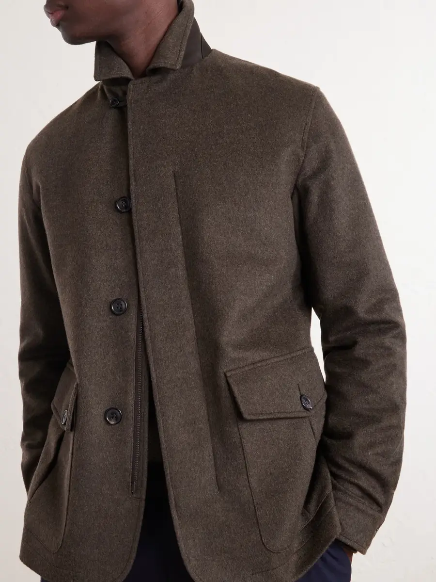 Zegna Oasi Herringbone Cashmere Coat - Men | Thumbnail 5 Zegna Oasi Herringbone Cashmere Coat - Men | Thumbnail 5