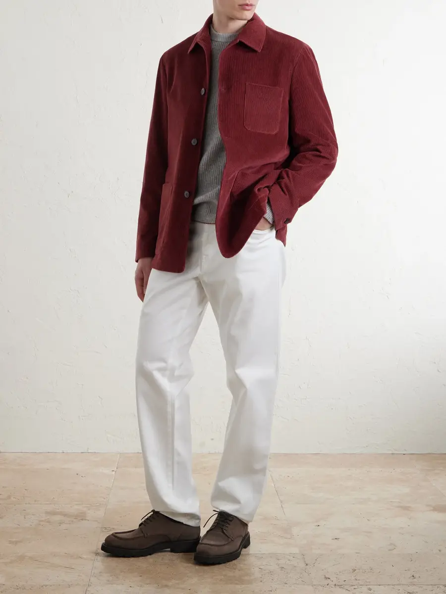 Canali Cotton-Corduroy Overshirt - Men | Thumbnail 2 Canali Cotton-Corduroy Overshirt - Men | Thumbnail 2