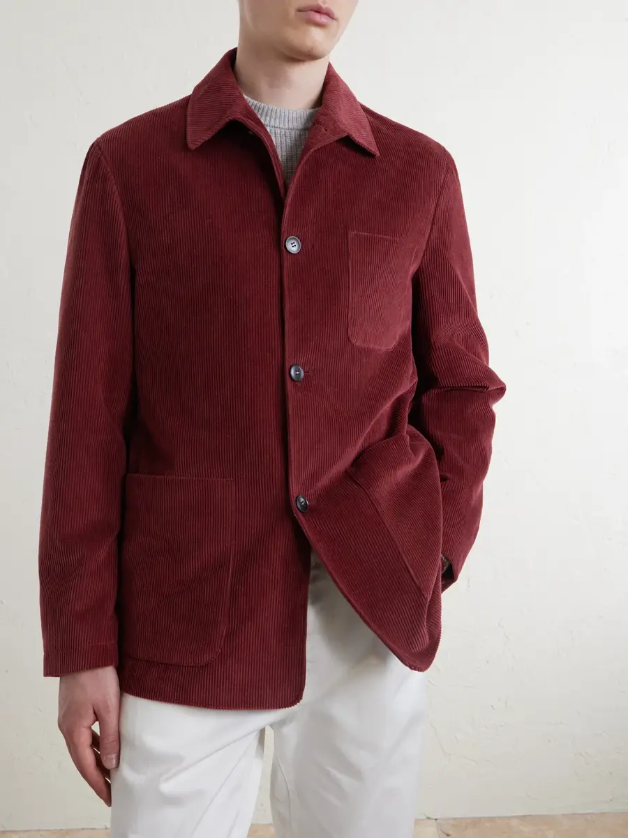 Canali Cotton-Corduroy Overshirt - Men | Thumbnail 3 Canali Cotton-Corduroy Overshirt - Men | Thumbnail 3