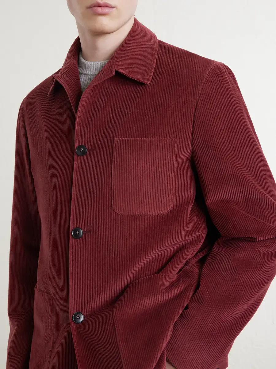 Canali Cotton-Corduroy Overshirt - Men | Thumbnail 5 Canali Cotton-Corduroy Overshirt - Men | Thumbnail 5