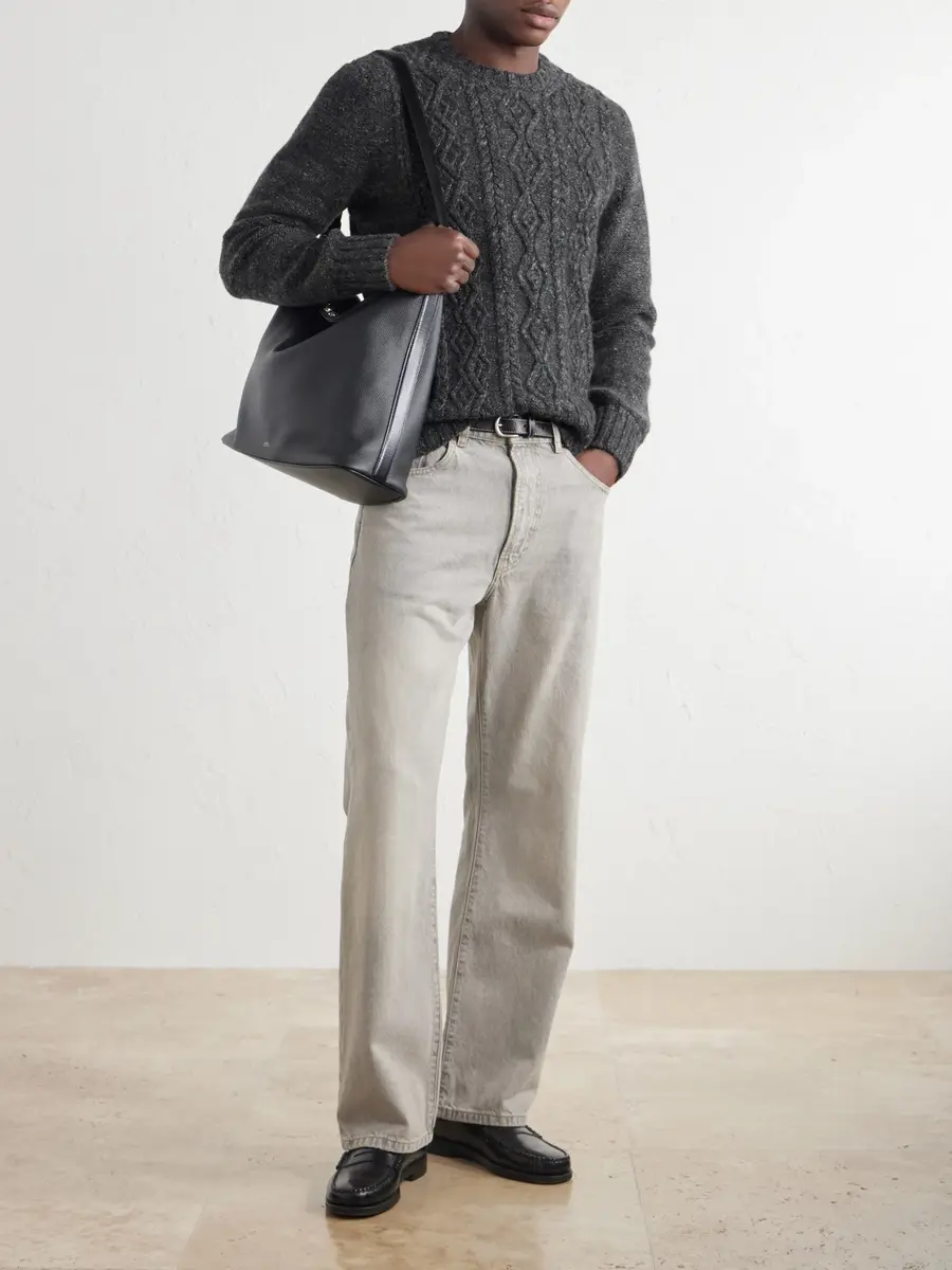 Inis Meáin Aran Cashmere Sweater - Men | Thumbnail 2 Inis Meáin Aran Cashmere Sweater - Men | Thumbnail 2