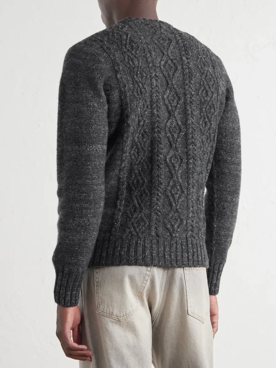 Inis Meáin Aran Cashmere Sweater - Men | Thumbnail 4 Inis Meáin Aran Cashmere Sweater - Men | Thumbnail 4