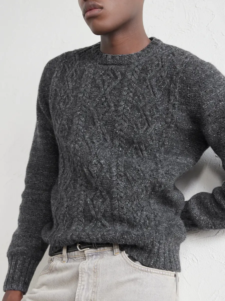 Inis Meáin Aran Cashmere Sweater - Men | Thumbnail 5 Inis Meáin Aran Cashmere Sweater - Men | Thumbnail 5