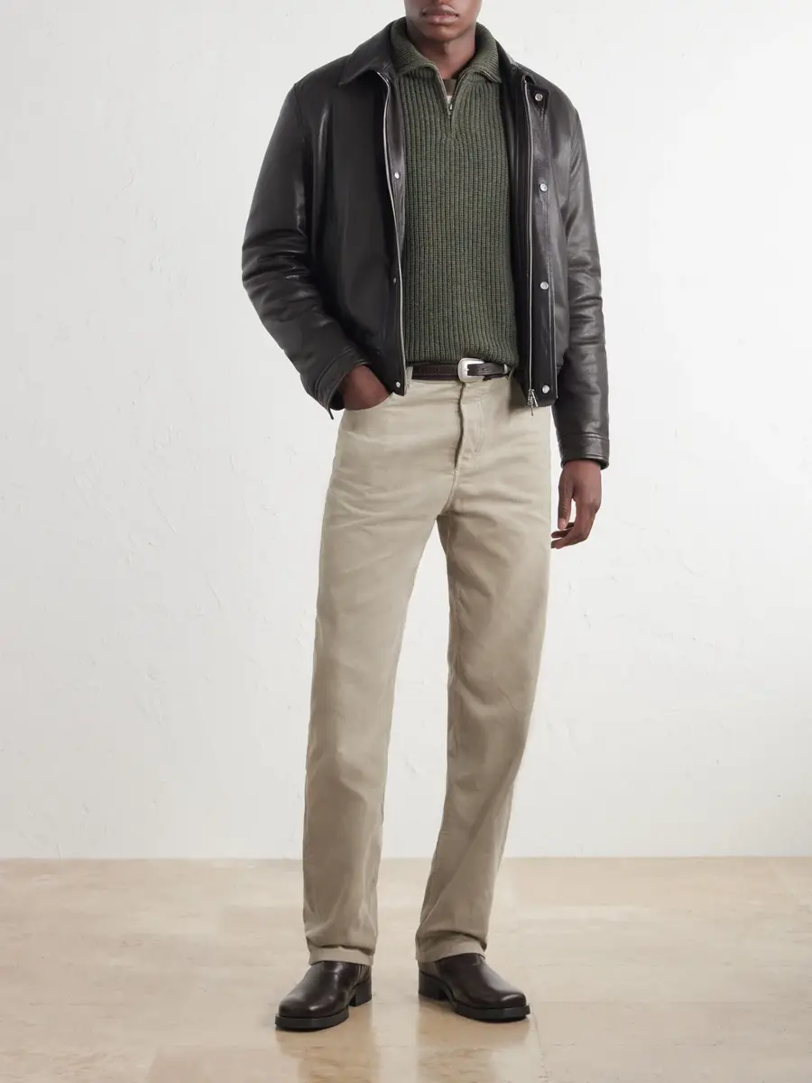 A.P.C. Virgin Wool Half-Zip Sweater - Men | Thumbnail 2 A.P.C. Virgin Wool Half-Zip Sweater - Men | Thumbnail 2