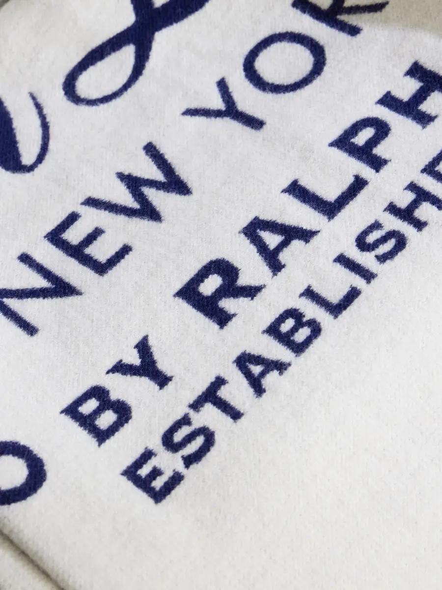 Ralph Lauren Home Yankees Jacquard-Woven Wool and Cotton-Blend Throw - Men | Thumbnail 3