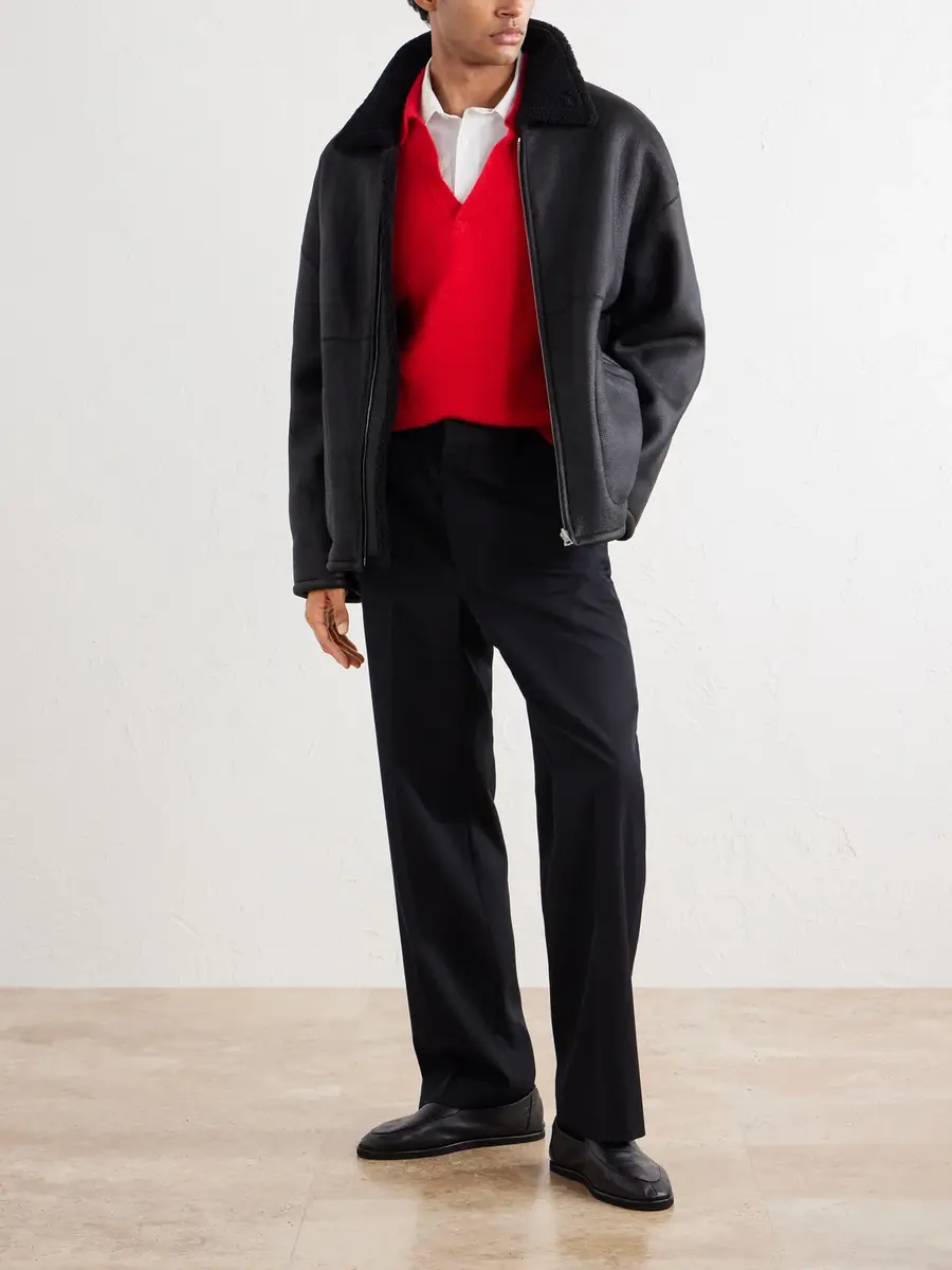 Auralee Reversible Shearling Jacket - Men | Thumbnail 2 Auralee Reversible Shearling Jacket - Men | Thumbnail 2