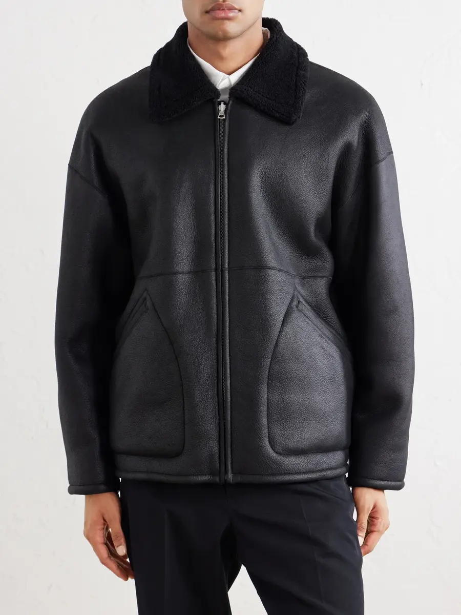 Auralee Reversible Shearling Jacket - Men | Thumbnail 3 Auralee Reversible Shearling Jacket - Men | Thumbnail 3