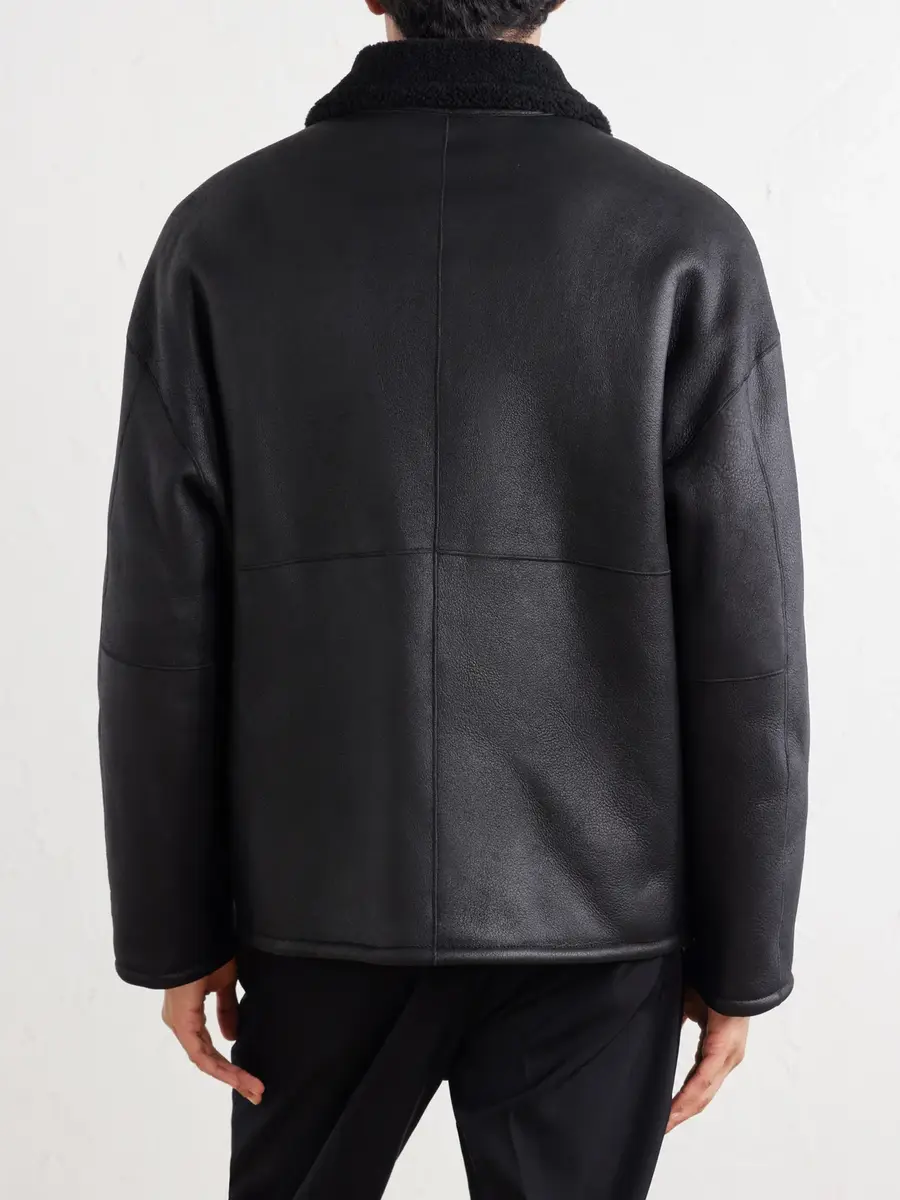 Auralee Reversible Shearling Jacket - Men | Thumbnail 4 Auralee Reversible Shearling Jacket - Men | Thumbnail 4