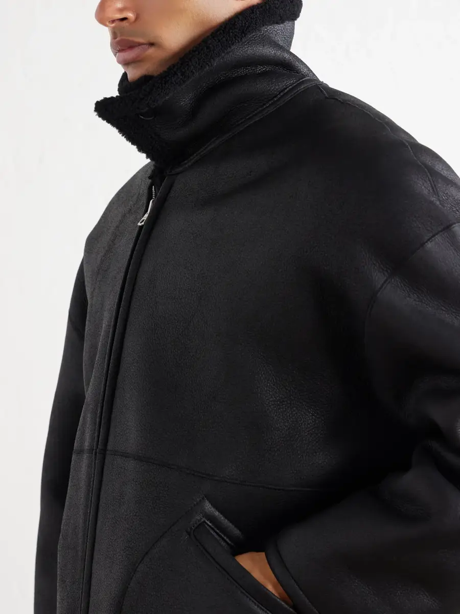 Auralee Reversible Shearling Jacket - Men | Thumbnail 5 Auralee Reversible Shearling Jacket - Men | Thumbnail 5