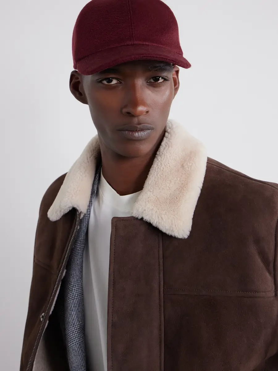 Canali Logo-Appliquéd Wool Baseball Cap - Men | Thumbnail 3