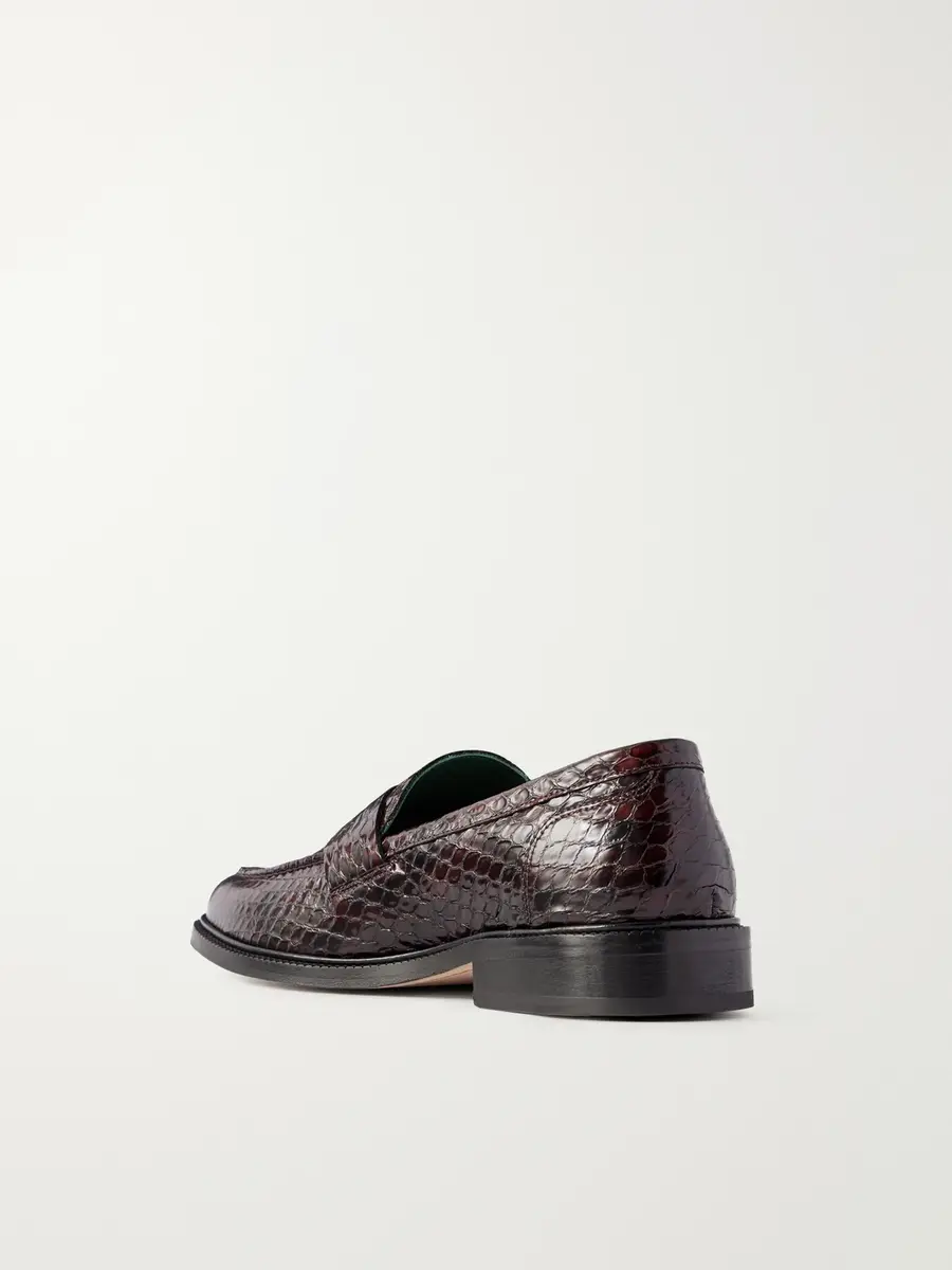 Vinny's Townee Vale Snake-Effect Leather Loafers - Men | Thumbnail 4 Vinny's Townee Vale Snake-Effect Leather Loafers - Men | Thumbnail 4