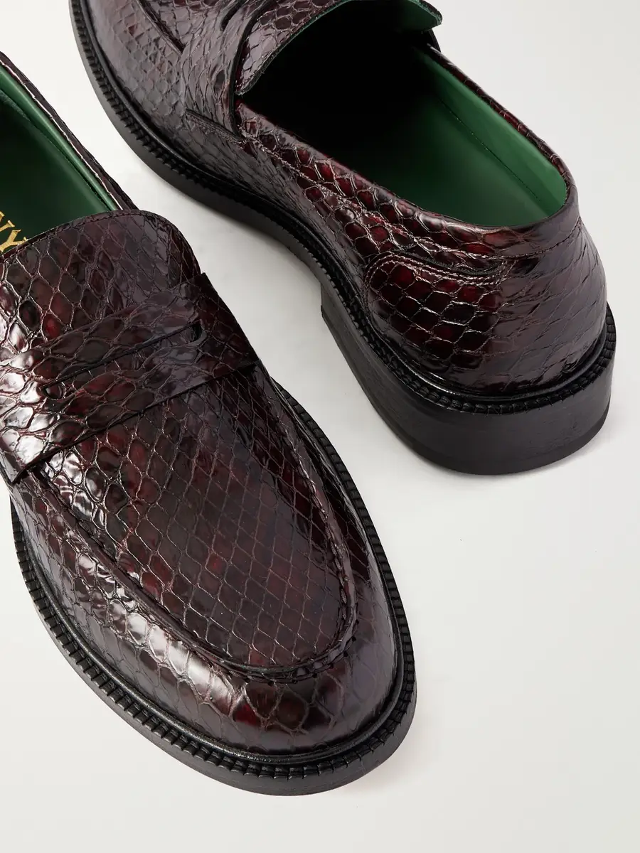 Vinny's Townee Vale Snake-Effect Leather Loafers - Men | Thumbnail 5 Vinny's Townee Vale Snake-Effect Leather Loafers - Men | Thumbnail 5