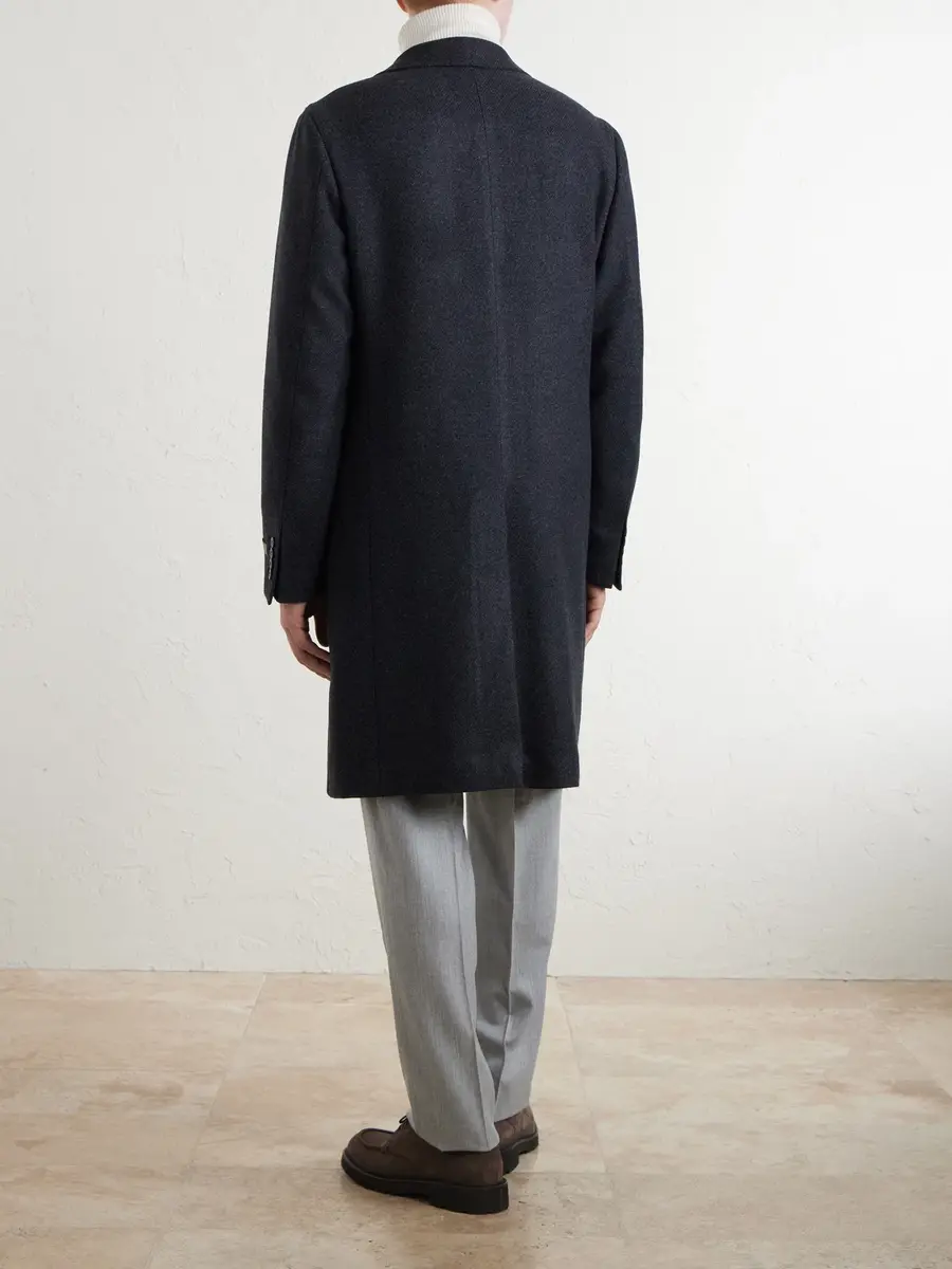 Canali Nuvola Wool and Cashmere-Blend Coat - Men | Thumbnail 4 Canali Nuvola Wool and Cashmere-Blend Coat - Men | Thumbnail 4