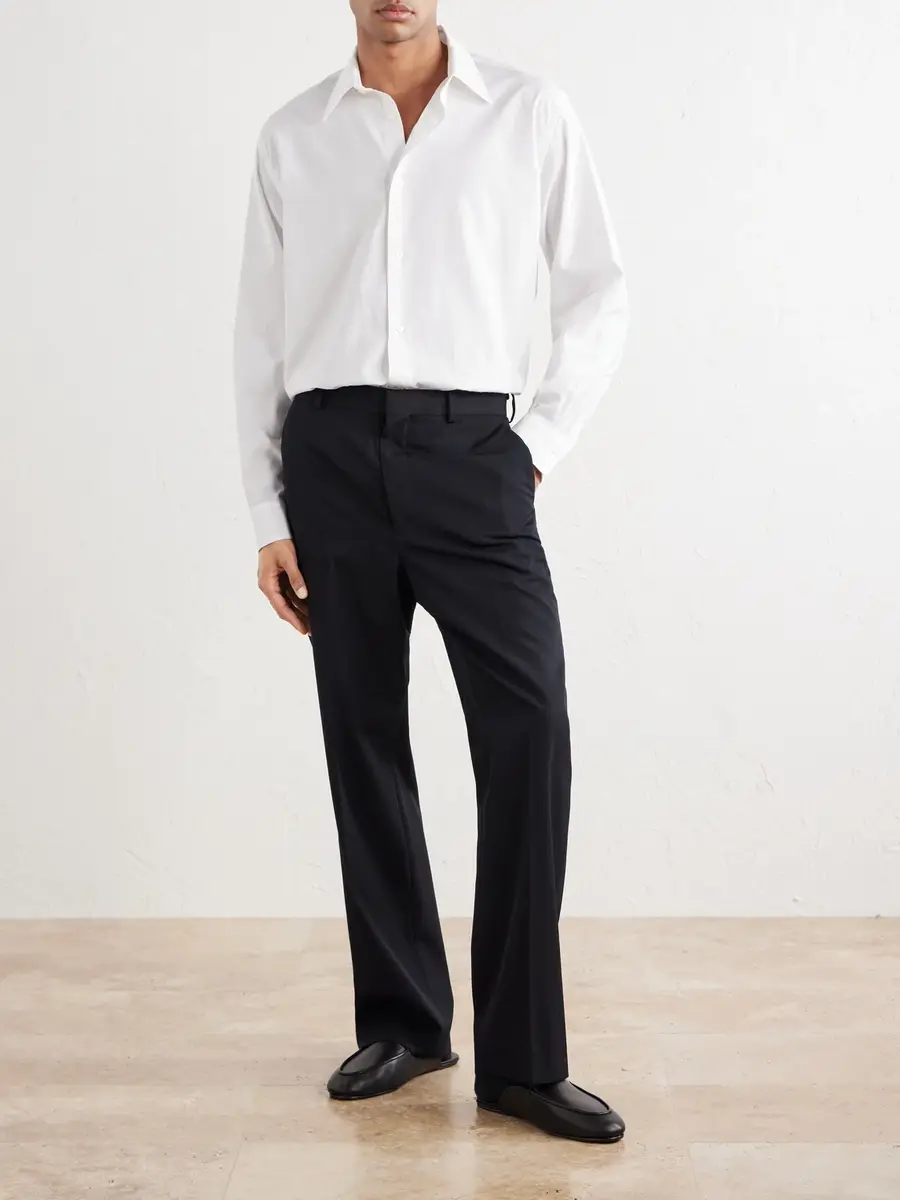 Auralee Finx Cotton-Poplin Shirt - Men | Thumbnail 2 Auralee Finx Cotton-Poplin Shirt - Men | Thumbnail 2