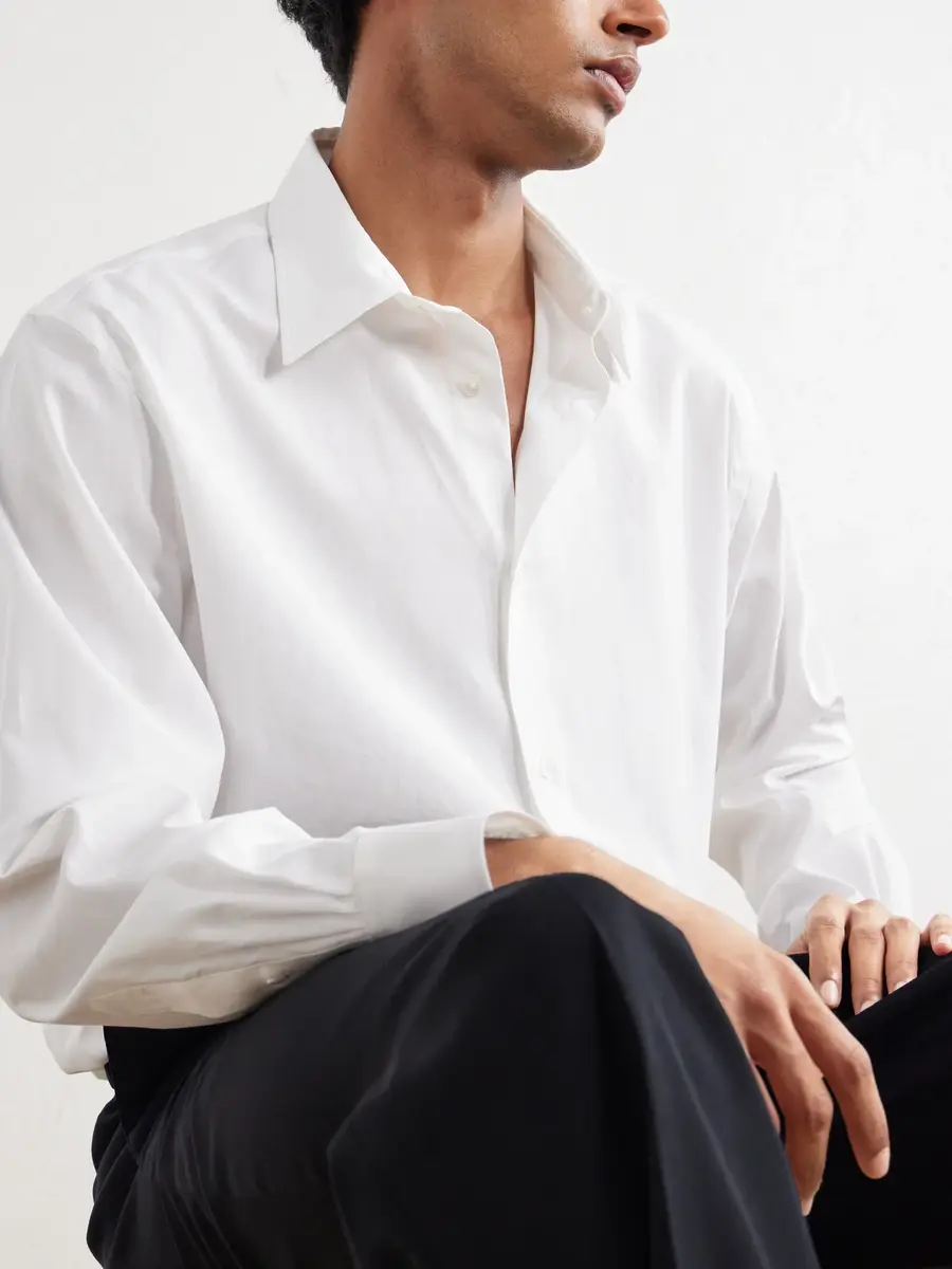 Auralee Finx Cotton-Poplin Shirt - Men | Thumbnail 5 Auralee Finx Cotton-Poplin Shirt - Men | Thumbnail 5