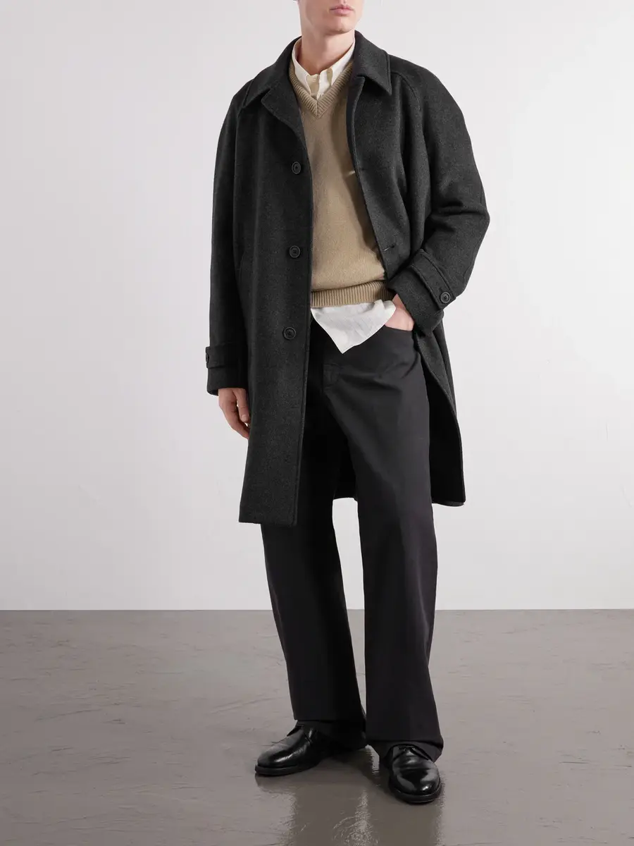 HERNO Wool-Blend Twill Coat - Men | Thumbnail 2 HERNO Wool-Blend Twill Coat - Men | Thumbnail 2