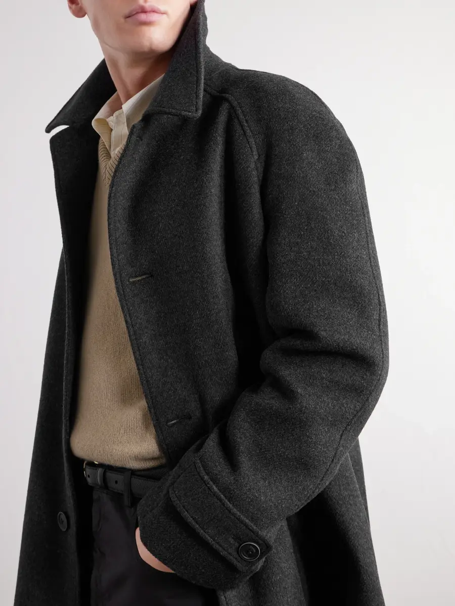 HERNO Wool-Blend Twill Coat - Men | Thumbnail 5 HERNO Wool-Blend Twill Coat - Men | Thumbnail 5