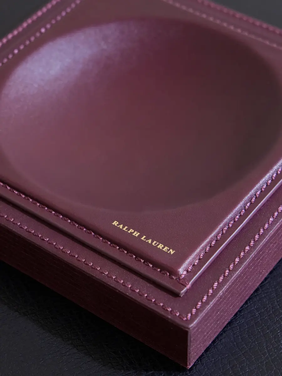 Ralph Lauren Home Brennan Leather and Teak Catchall - Men | Thumbnail 3 Ralph Lauren Home Brennan Leather and Teak Catchall - Men | Thumbnail 3