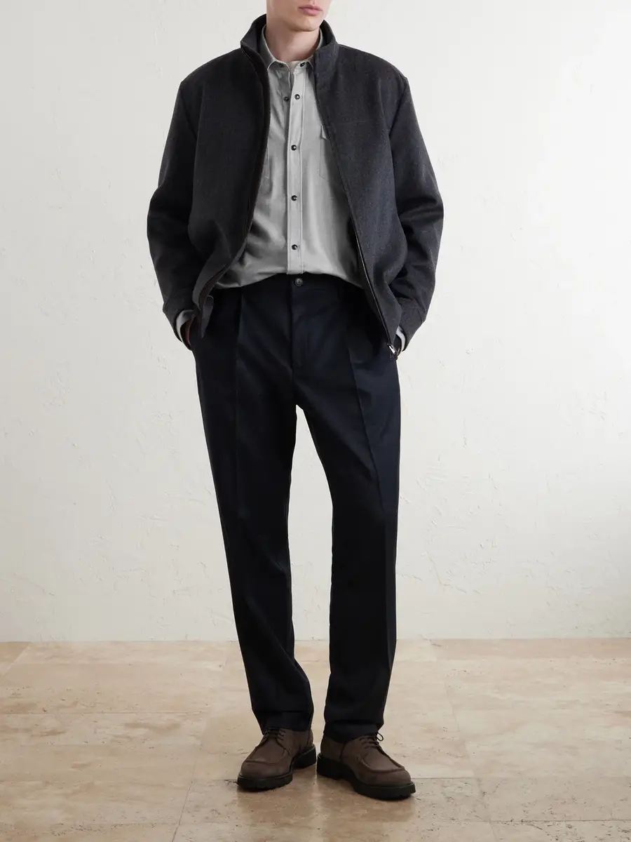 Canali Lyocell and Cotton-Blend Herringbone Shirt - Men | Thumbnail 2 Canali Lyocell and Cotton-Blend Herringbone Shirt - Men | Thumbnail 2