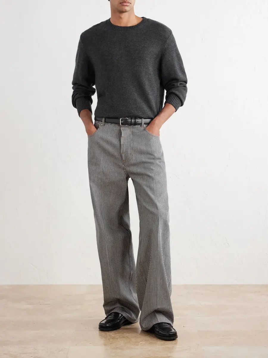 OFFICINE GÉNÉRALE Mycrew Merino Wool and Cashmere-Blend Sweater - Men | Thumbnail 2 OFFICINE GÉNÉRALE Mycrew Merino Wool and Cashmere-Blend Sweater - Men | Thumbnail 2