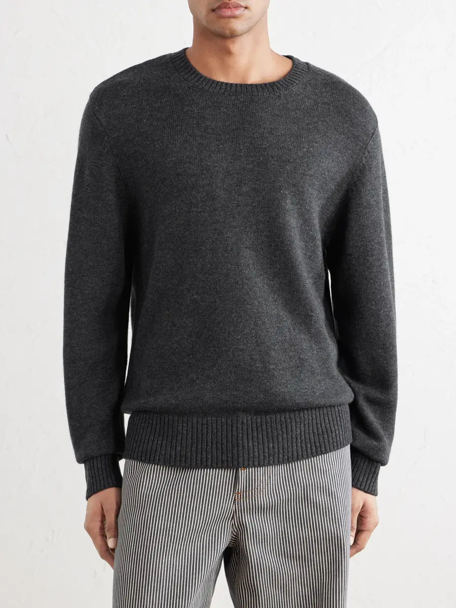 OFFICINE GÉNÉRALE Mycrew Merino Wool and Cashmere-Blend Sweater - Men | Thumbnail 3 OFFICINE GÉNÉRALE Mycrew Merino Wool and Cashmere-Blend Sweater - Men | Thumbnail 3